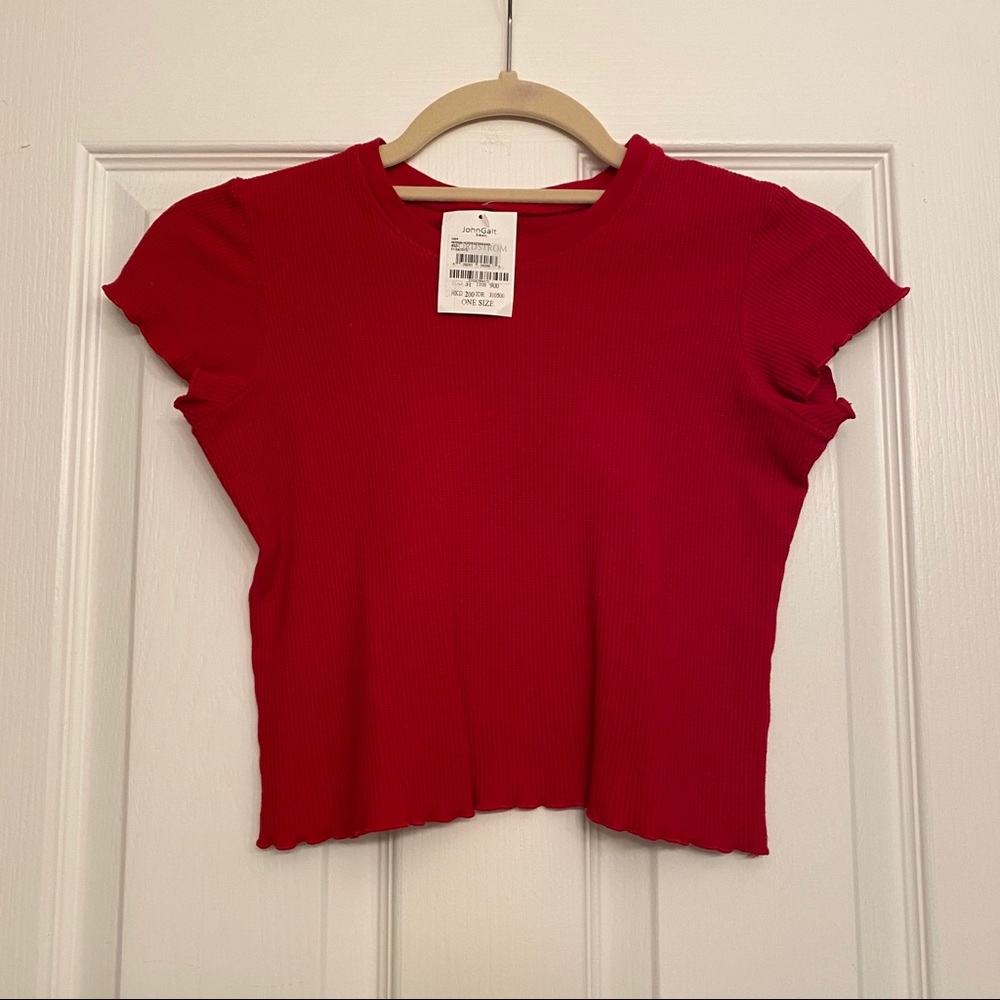 NWT ✨ Basic Red Cropped Tee from Nordstrom